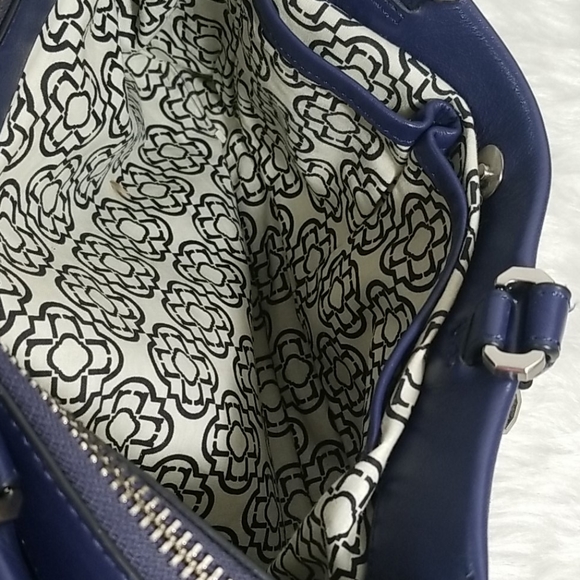 RAFE NEW YORK NAVY LEATHER HANDBAG - Picture 6 of 11